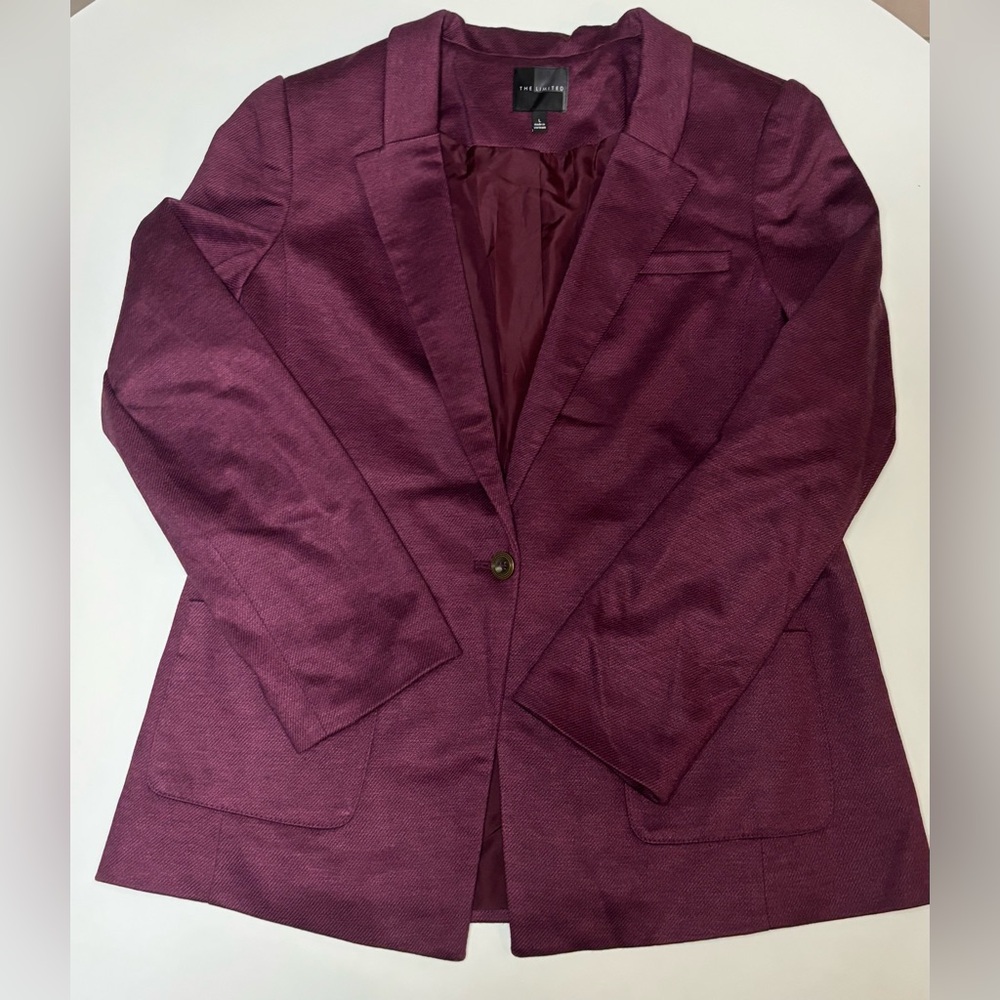 The Limited Deep Purple Women's Blazer - Picture 4 of 5